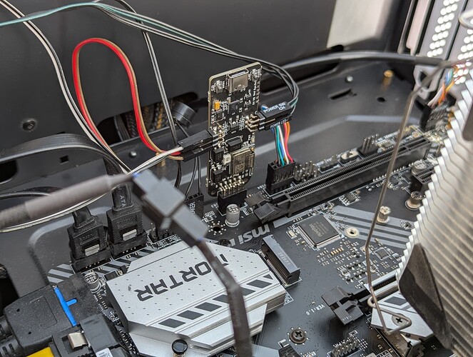 PokyPow am Mainboard - Antenne nicht angeschlossen