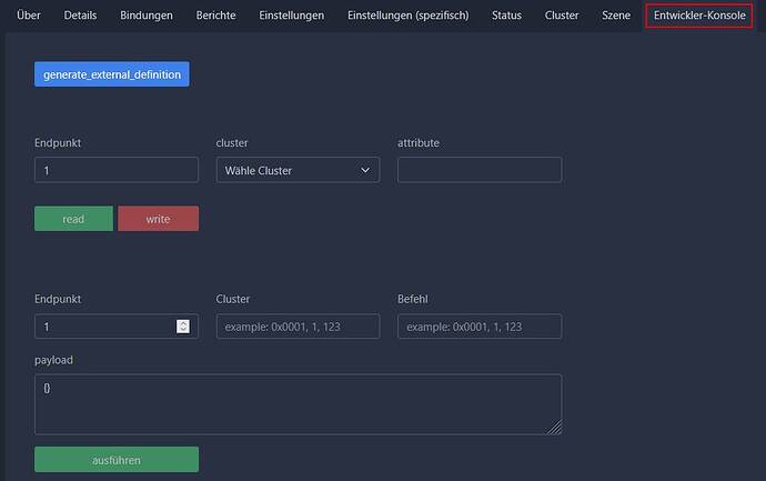 Entwicklerkonsole Frontend 1