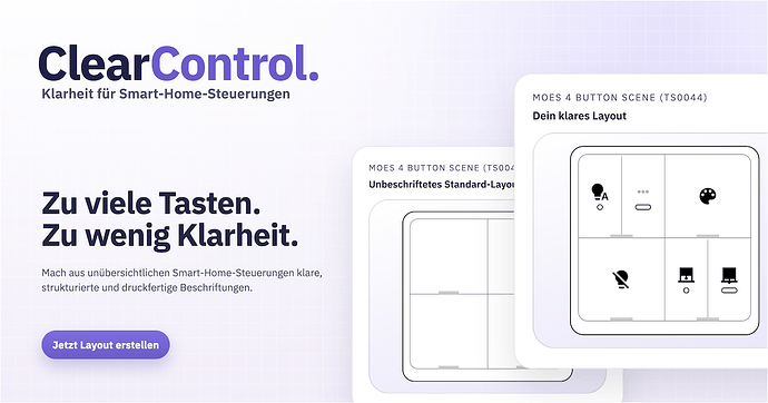 ClearControl. – Klarheit für Smart-Home-Steuerungen