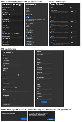 Reolink Video Doorbell Settings
